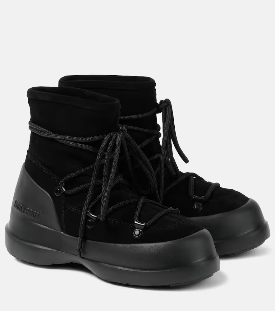 Moon Boot Luna Low suede snow boots | Mytheresa (US/CA)
