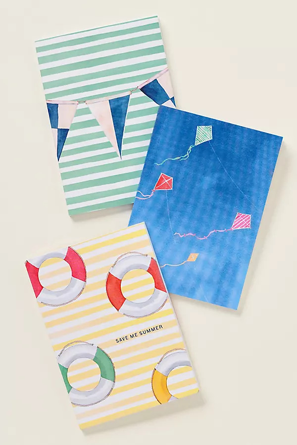 Anthropologie x E. Frances Paper Blue Skies and Summer Vibes Little Notebook Set | Anthropologie (US)