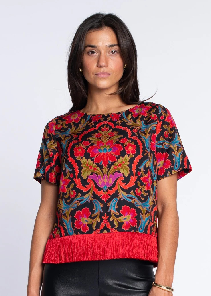 Tess Tee in Damask | Elizabeth James The Label