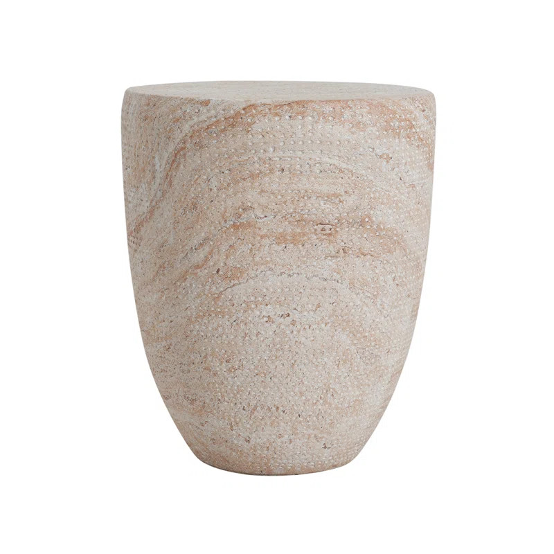 Eustis Round Concrete Outdoor Side Table | Wayfair North America