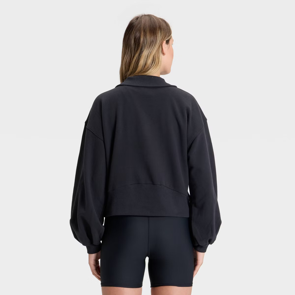 Women's Henley French Terry Sweatshirt - JoyLab™ | Target
