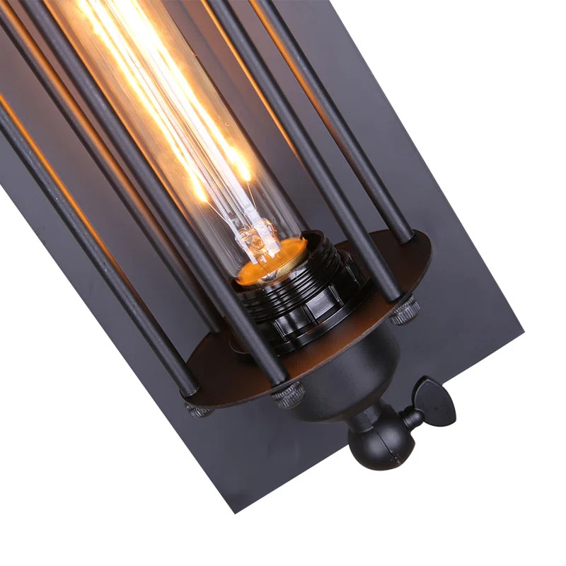 Asul 1 - Light Dimmable Black Flush Mounted Sconce | Wayfair Professional