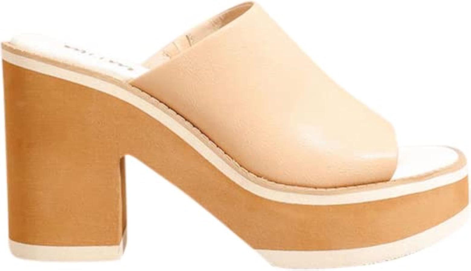 Mi.iM Jemma Chunky Heel Slip-on Square Toe Platform Sandals | Amazon (US)