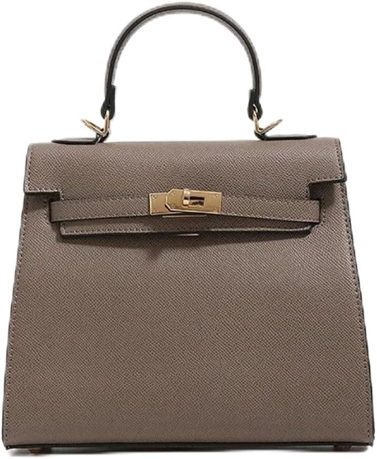 Luxury Leather Crossbody Bag for Women | Designer Shoulder Tote, Classic Chic Handbag for Daily W... | Amazon (US)