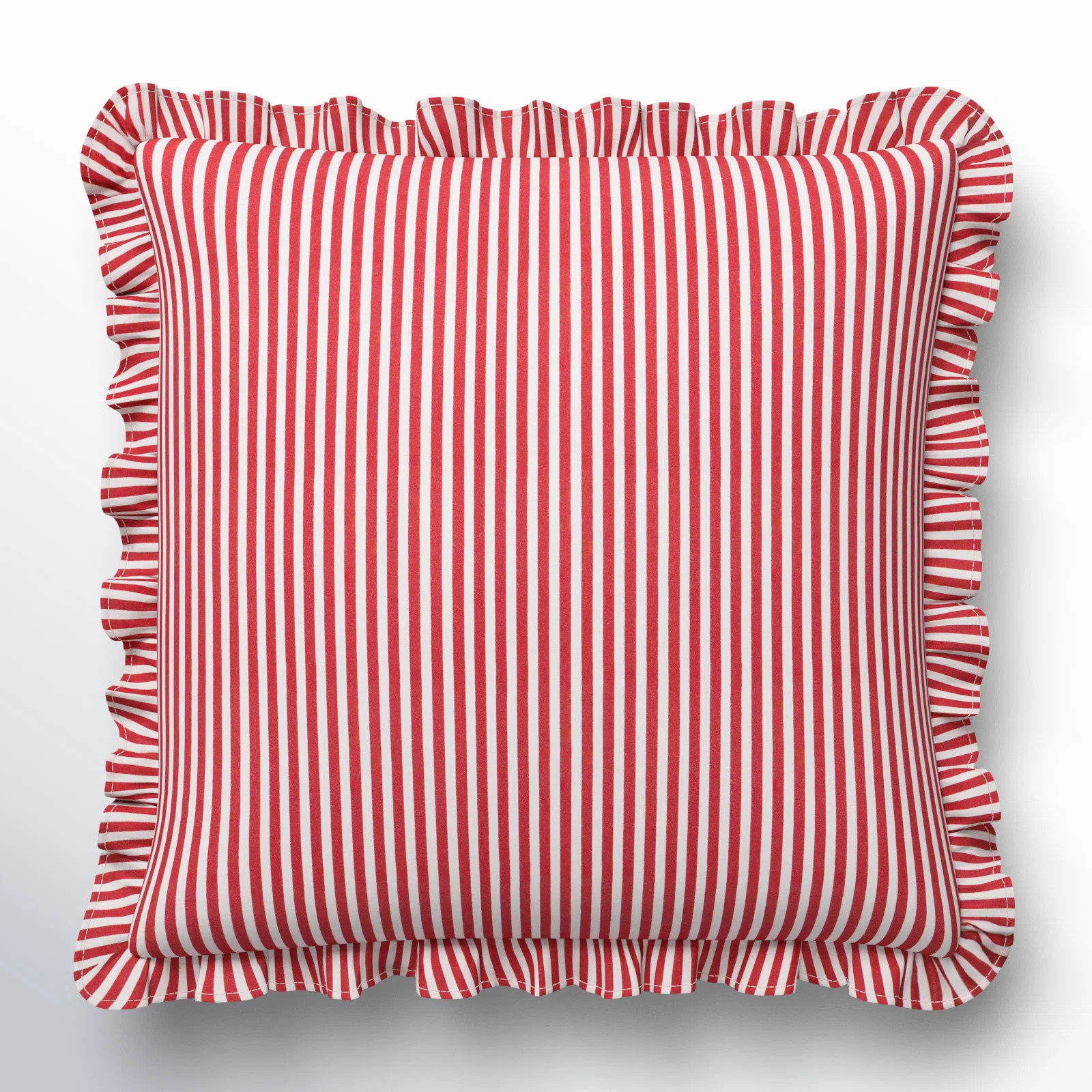 Aneatra Ruffled Cotton Blend Throw Pillow | Wayfair North America