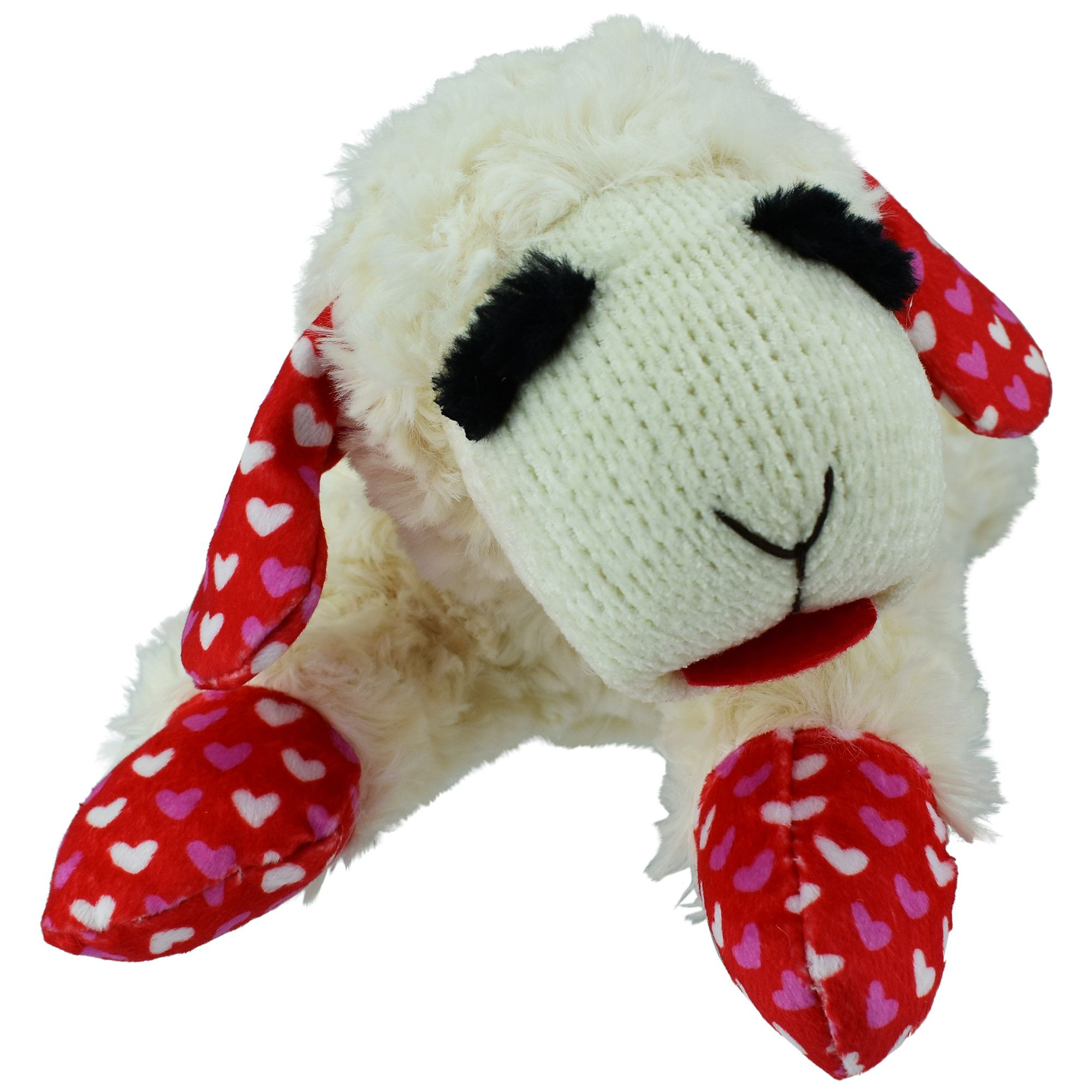 Multipet Lamb Chop Squeaky Dog Toy Heart Pattern | PetSmart