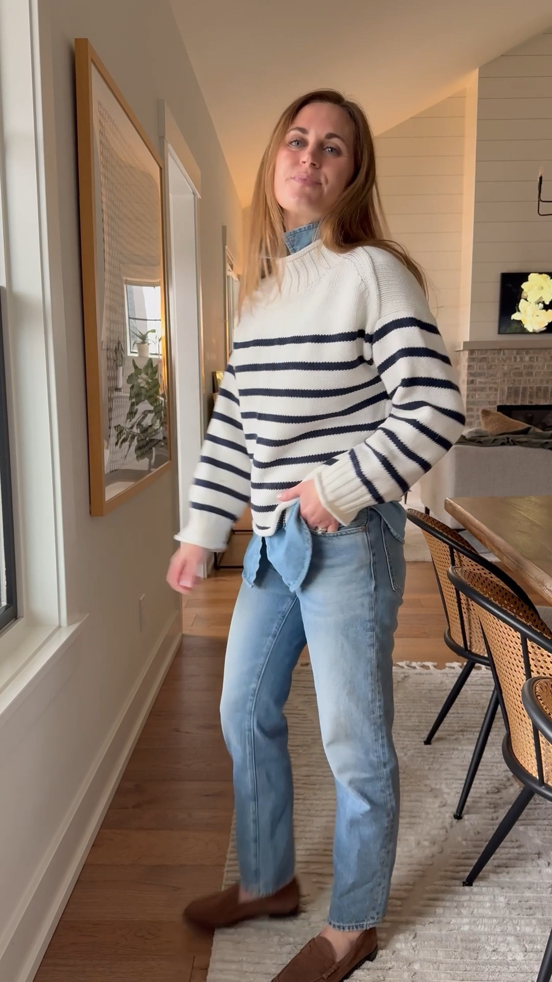 Sweater size XS
Top size small
Jeans size 25 petite for length 

#LTKootd #LTKgrwm #LTKdayinmylife