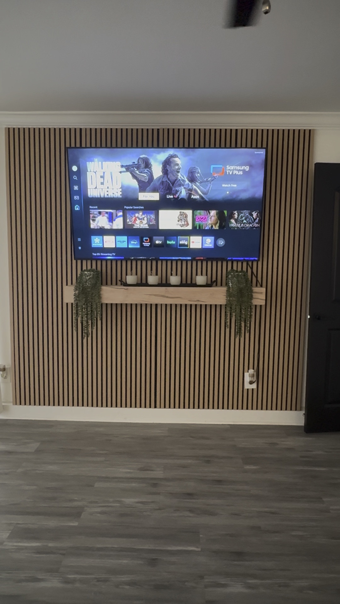 Master bedroom TV Accent Wall with mantle! Added decor to make the room feel so warm and cozy! 

#LTKStyleTip #LTKVideo #LTKHome