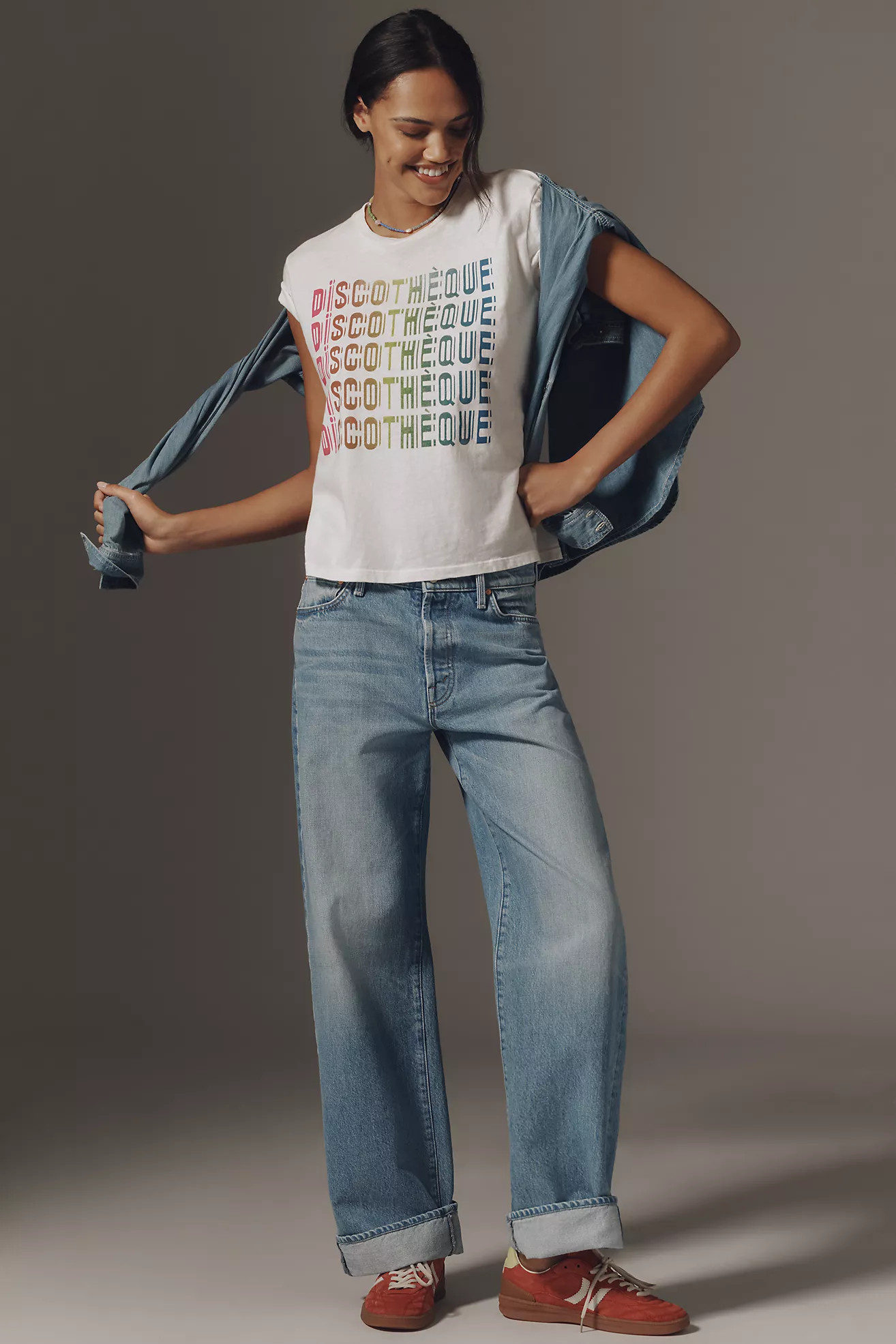 MOTHER The Dodger Hover High-Rise Cuffed Jeans | Anthropologie (US)