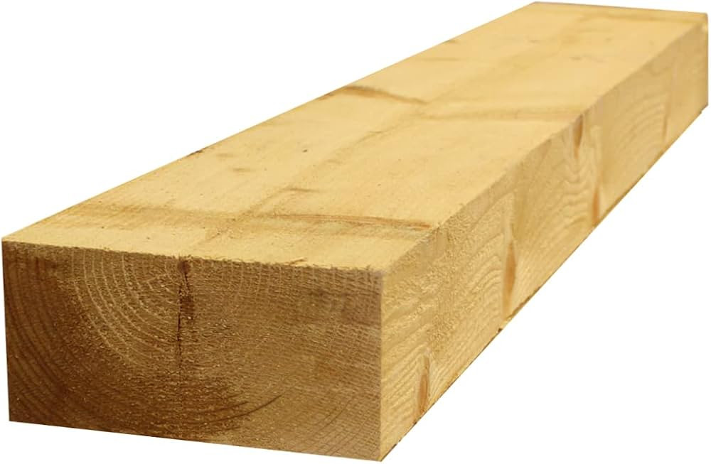 Suregreen Railway Sleeper | 2.4m x 200mm x 100mm | Tanalised Treated Softwood Timber Sleeper | Amazon (UK)