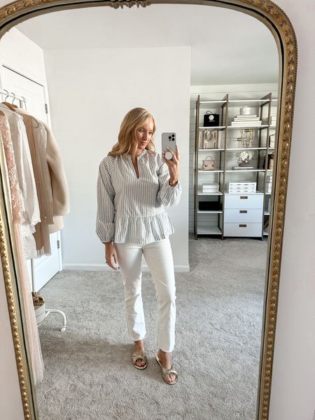 Simple and classic blouse from Walmart for under $30! It makes a great workwear look for transitioning seasons in  

#LTKunder50 #LTKstyletip #LTKworkwear