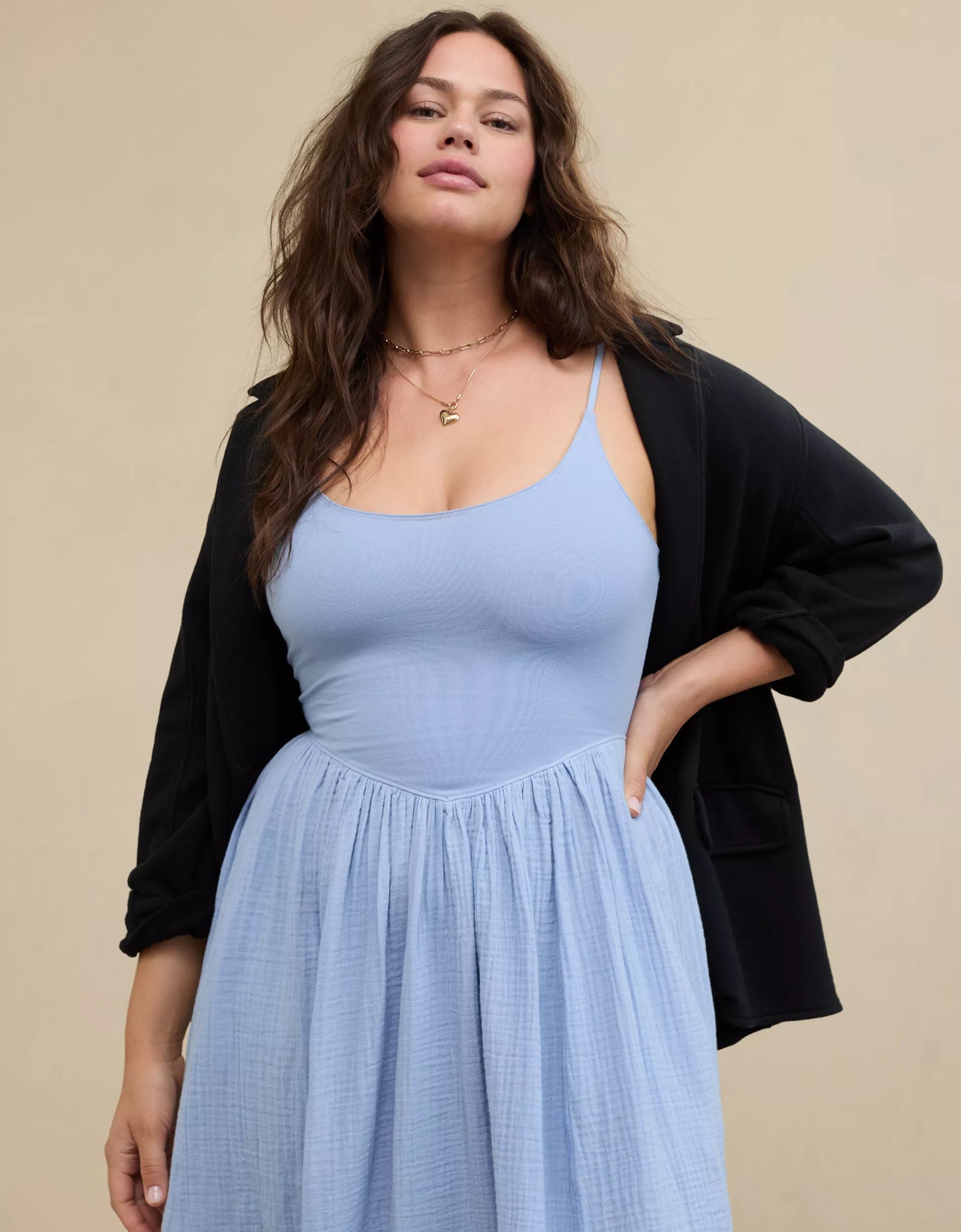 Aerie At The Barre Midi Dress | Aerie