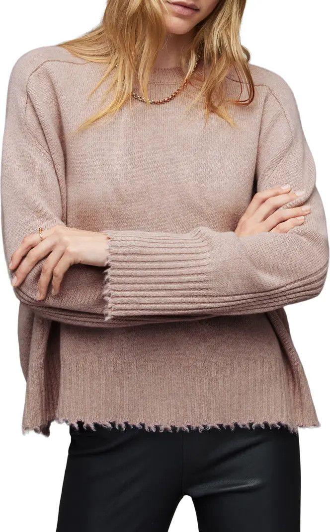 Kiera Fray Edge Crewneck Sweater | Nordstrom