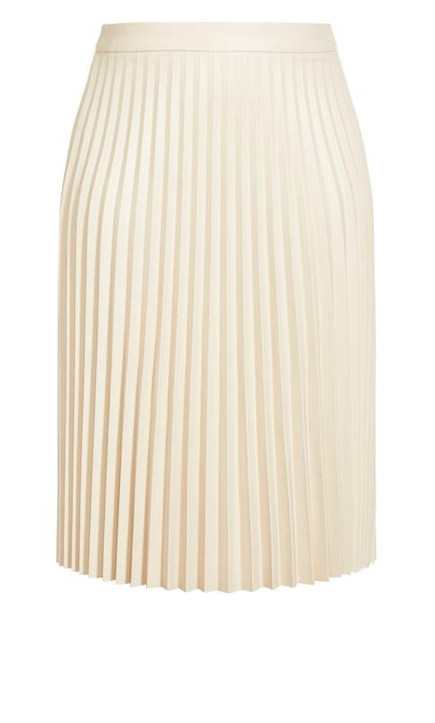 White Pleated Nights Skirt | Yours Clothing UK