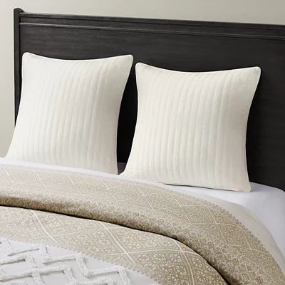 White Quilted Euro Pillow Sham | Kirkland's Home