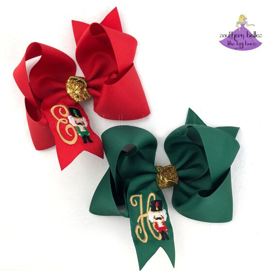 Nutcracker Christmas Bow Personalized Gift for Girl | Etsy | Etsy (US)