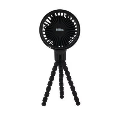 Nuby Stroller Fan - Black: USB-Powered, 11.05" Height, 3 Speeds, Lightweight 0.5 lbs | Target