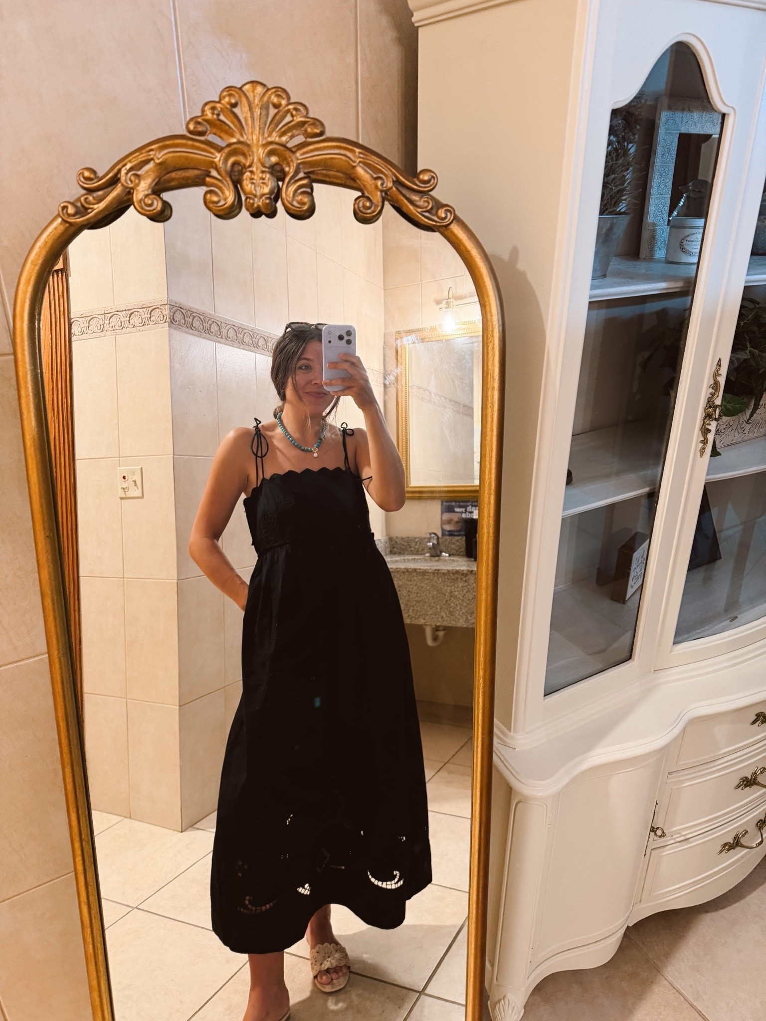 Wearing a S in this Walmart dress! True to size in the Target sandals