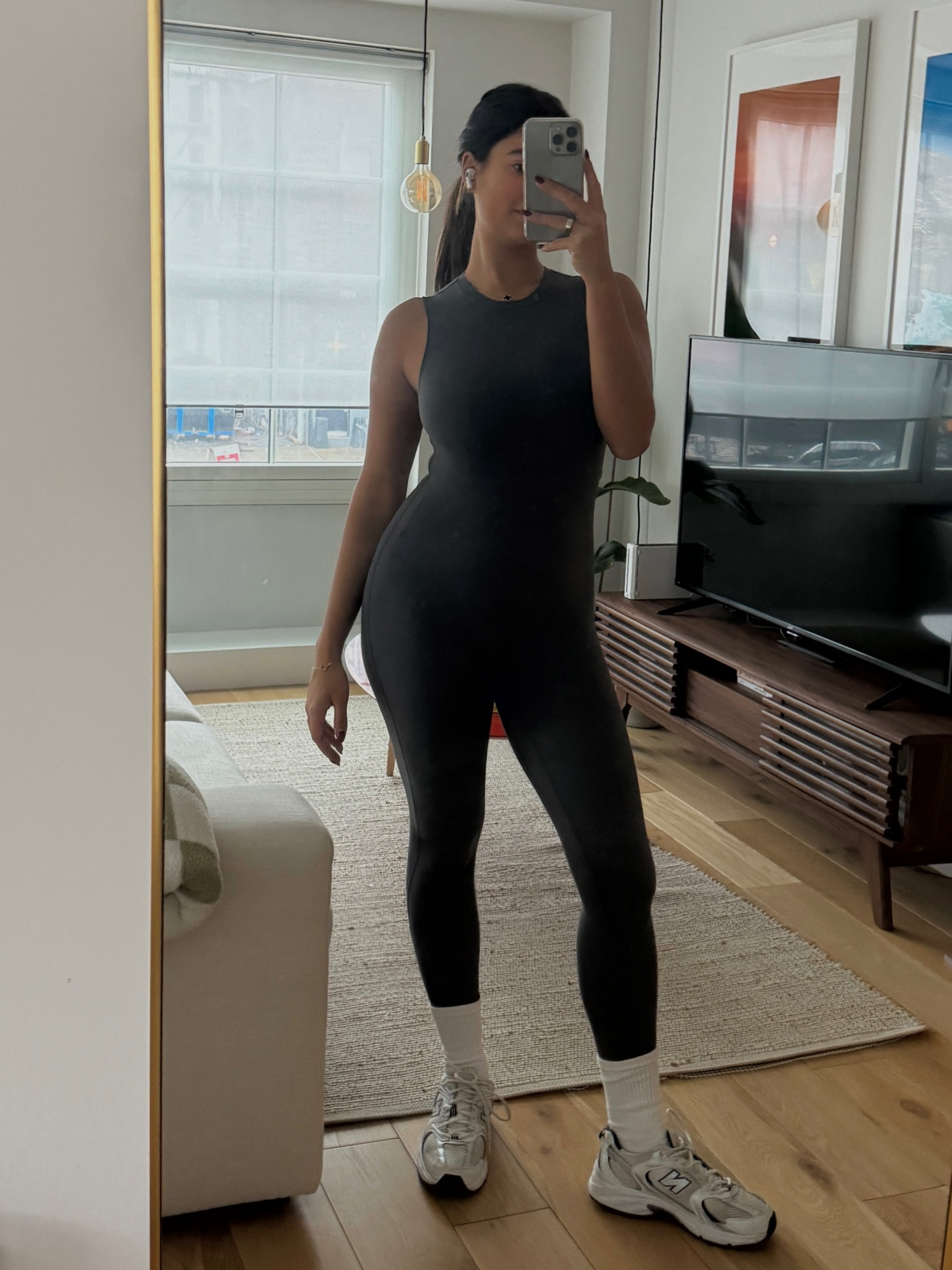 flattering gray jumpsuit! 

#LTKfitness #LTKstyletip #LTKMostLoved