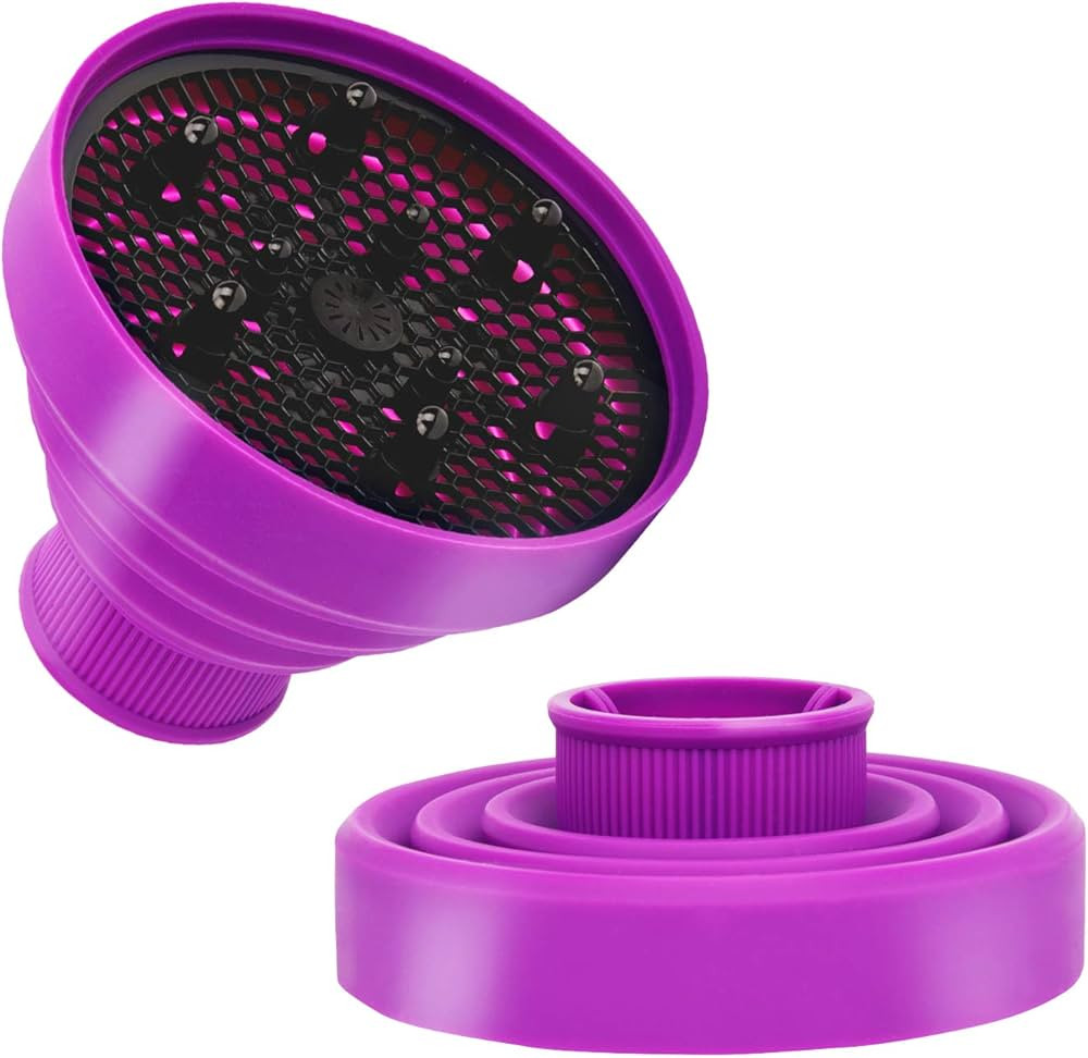 Universal Collapsible Hair Dryer Diffuser Attachment- Salon Grade tool,Lightweight Foldable Porta... | Amazon (US)