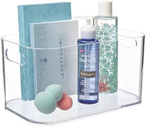 Amazon.com: STORi Bliss Open Compartment Clear Plastic Organizer | Rectangular Makeup and Vanity ... | Amazon (US)