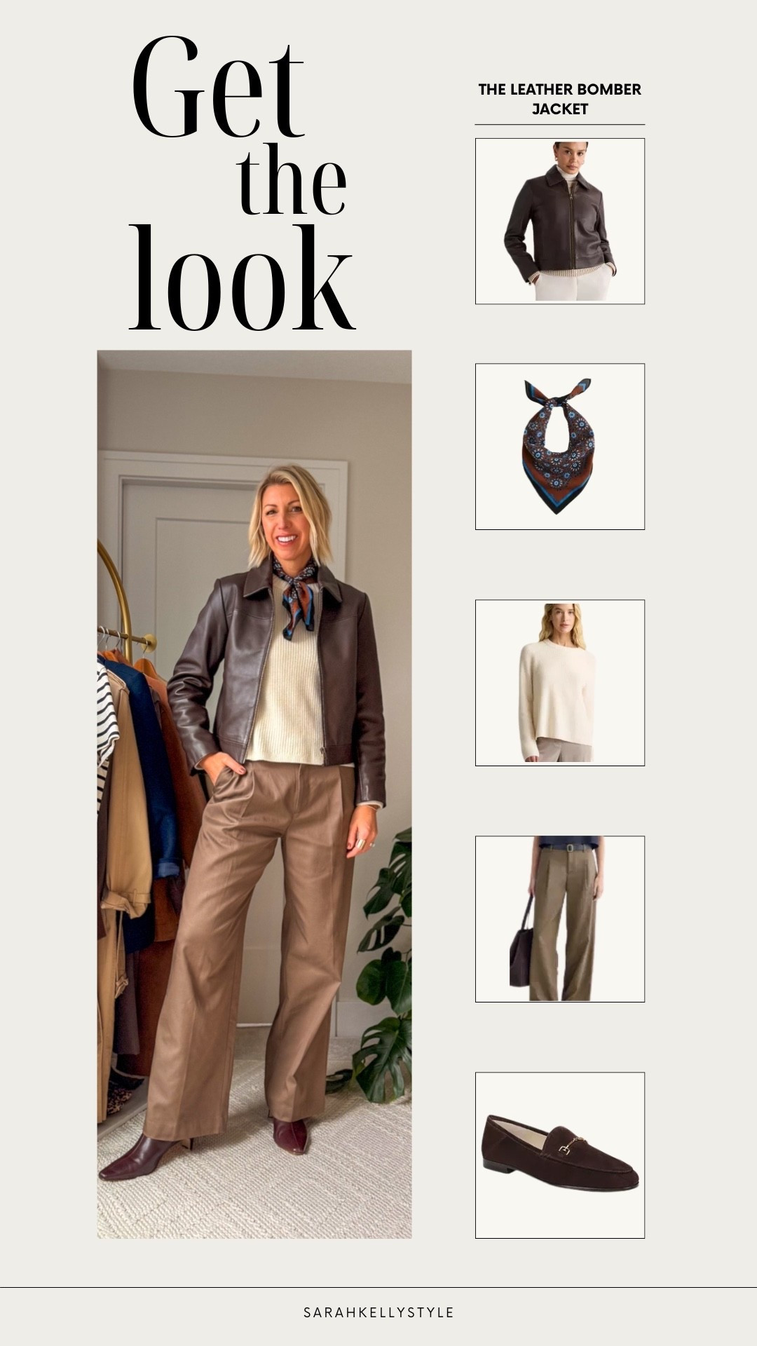 Edgy but elevated. A leather jacket adds that effortless cool factor—even when you’re just in jeans and a tee. 
This Italian leather bomber jacket fits true to size. I am 5’10" for height reference and wearing a size medium. 

#LTKWorkwear #LTKStyleTip #LTKOver40