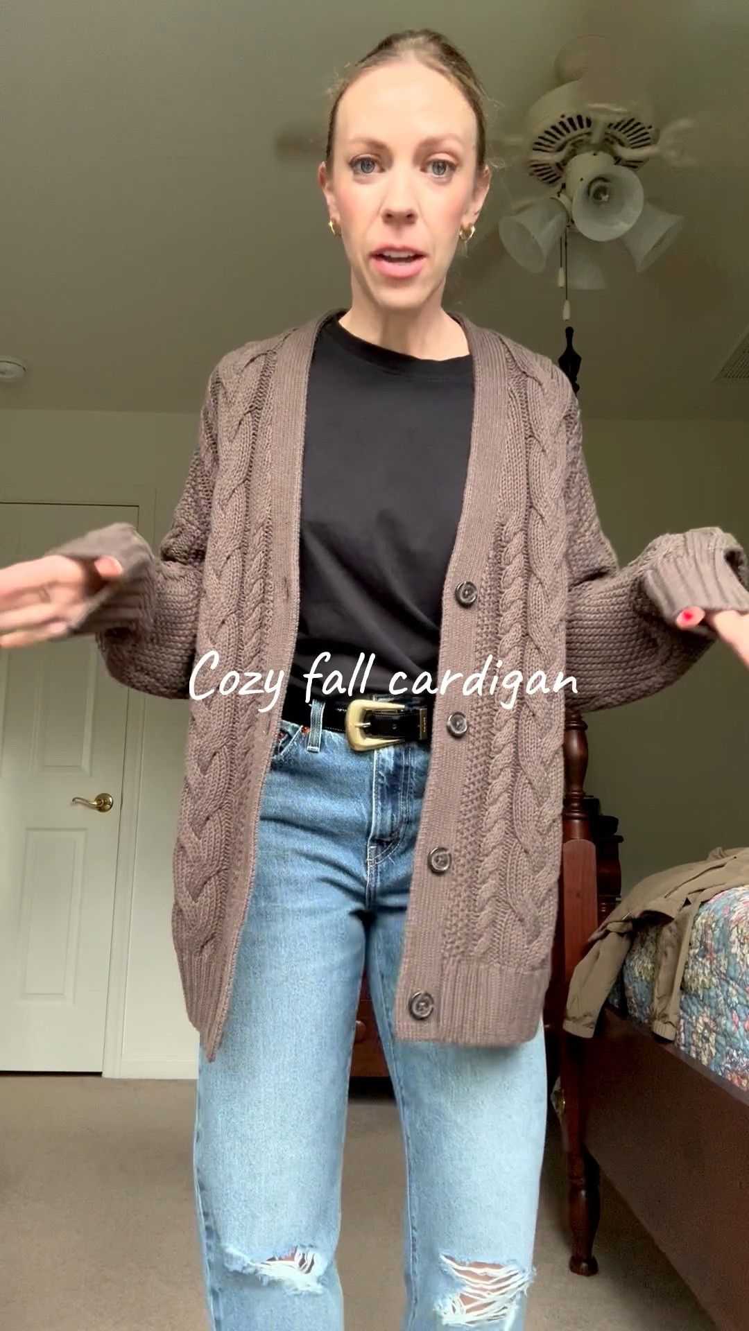 Cozy fall cardigan under $80 - 100% cotton and perfect for early fall

#LTKSeasonal #LTKOver40