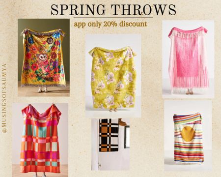 Spring throws to brighten your space 

#LTKSpringSale #LTKhome