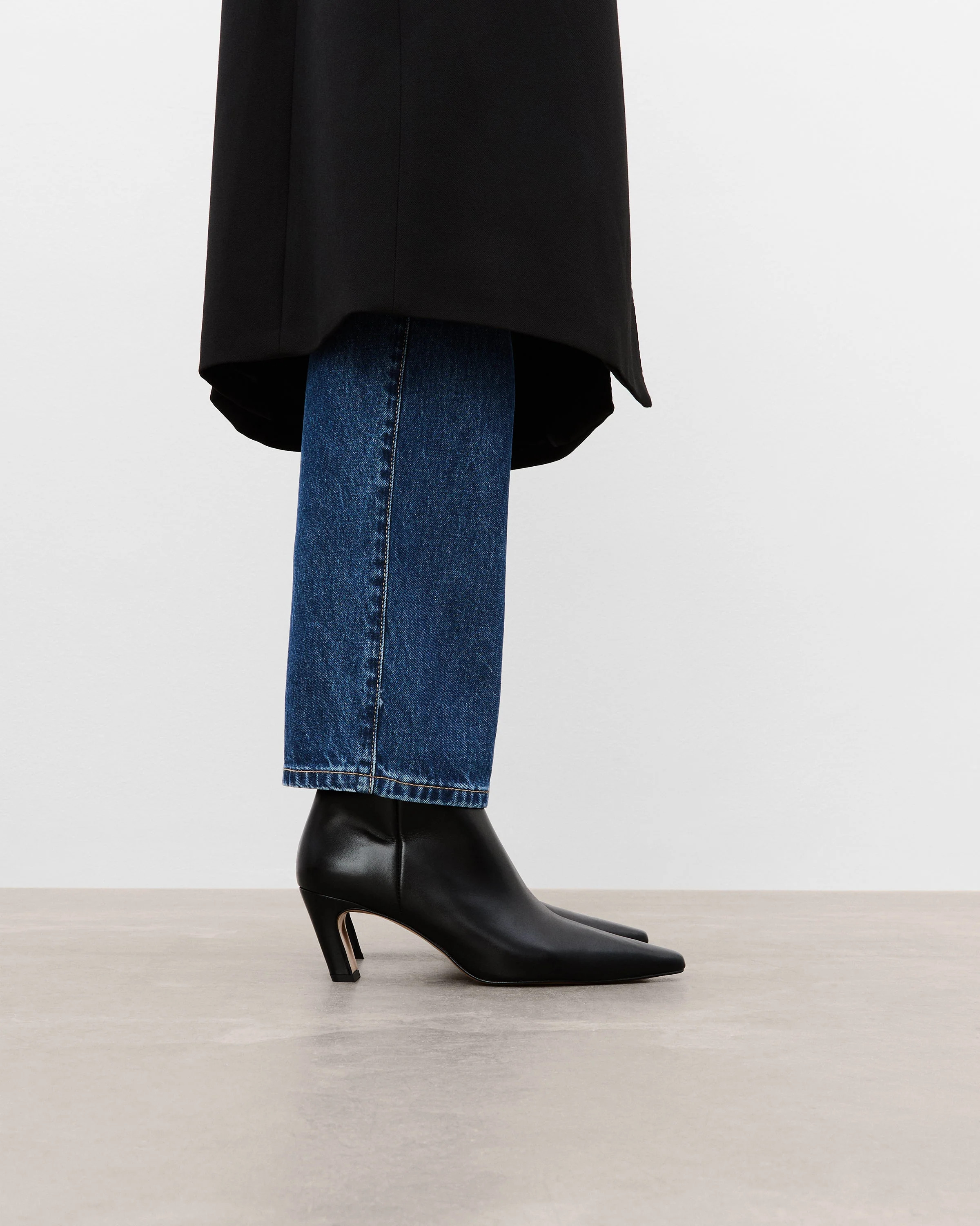 Xena Leather Black Boot | Flattered