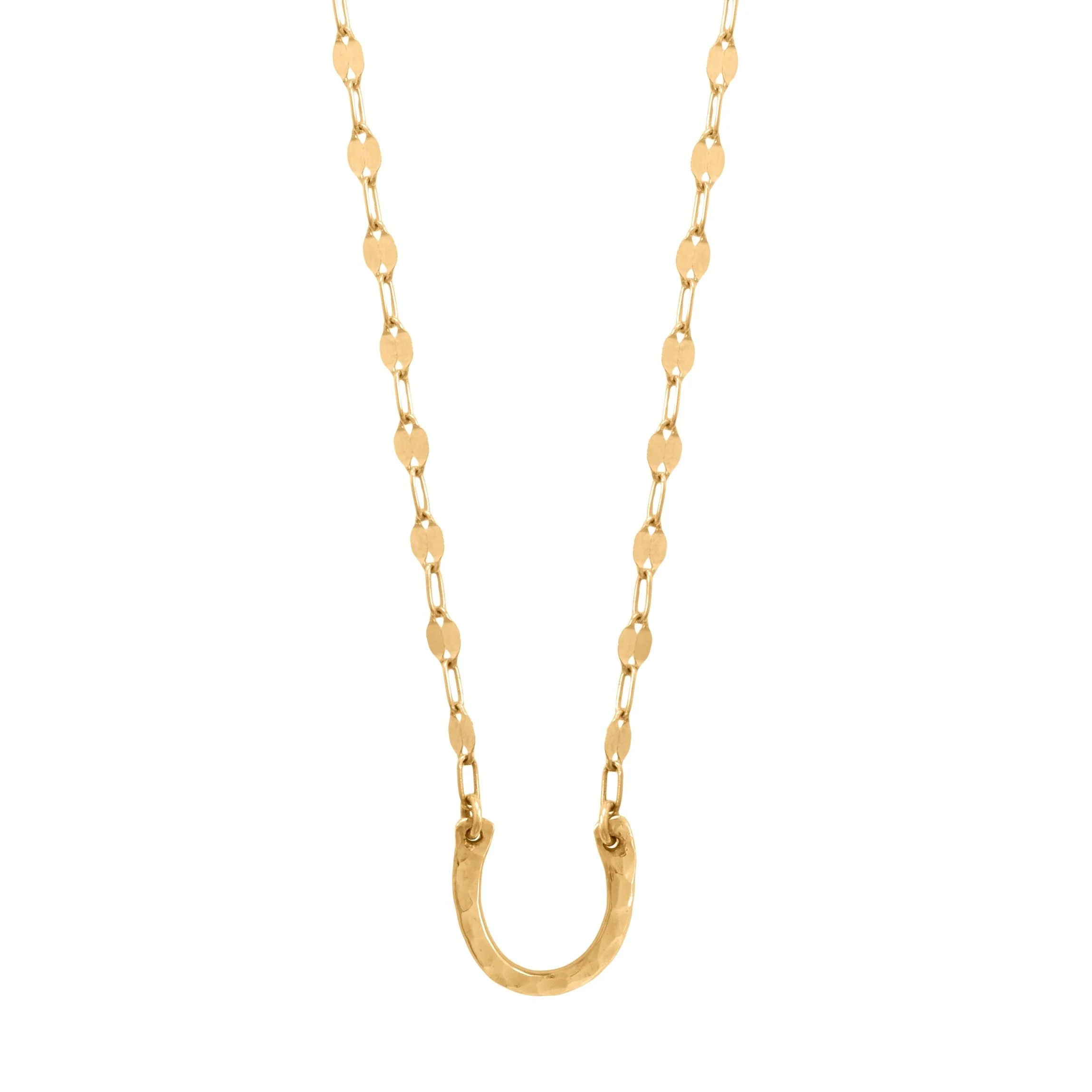 Hammered Horseshoe Necklace | Amanda Deer Jewelry