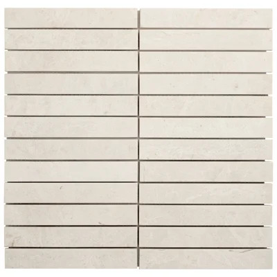 Vanilla White 12 In. X 12 In. Stacked Honed Marble Mosaic Floor And Wall Tile (10 Sq. Ft. / Each) | Wayfair North America