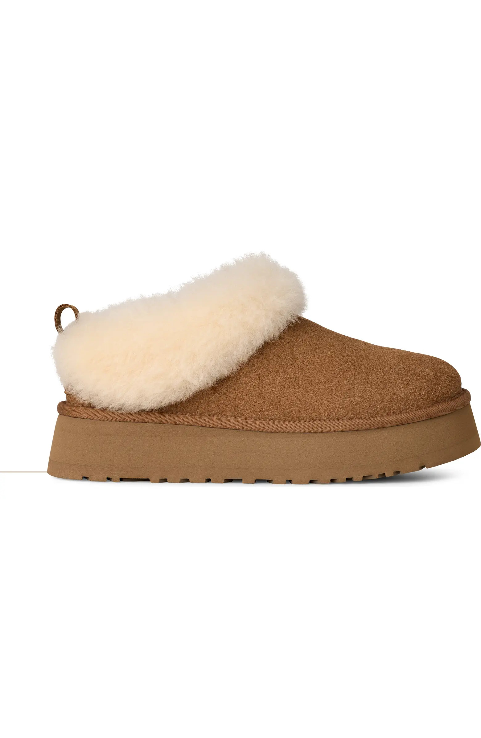 UGG® Tazzelle Genuine Shearling Collar Slipper (Women) | Nordstrom | Nordstrom