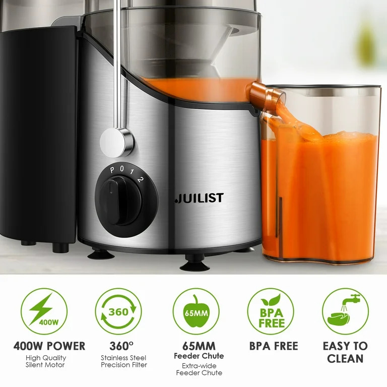 Juicer Extractor Easy Clean, 3 Speeds Control, Stainless Steel BPA Free - Walmart.com | Walmart (US)