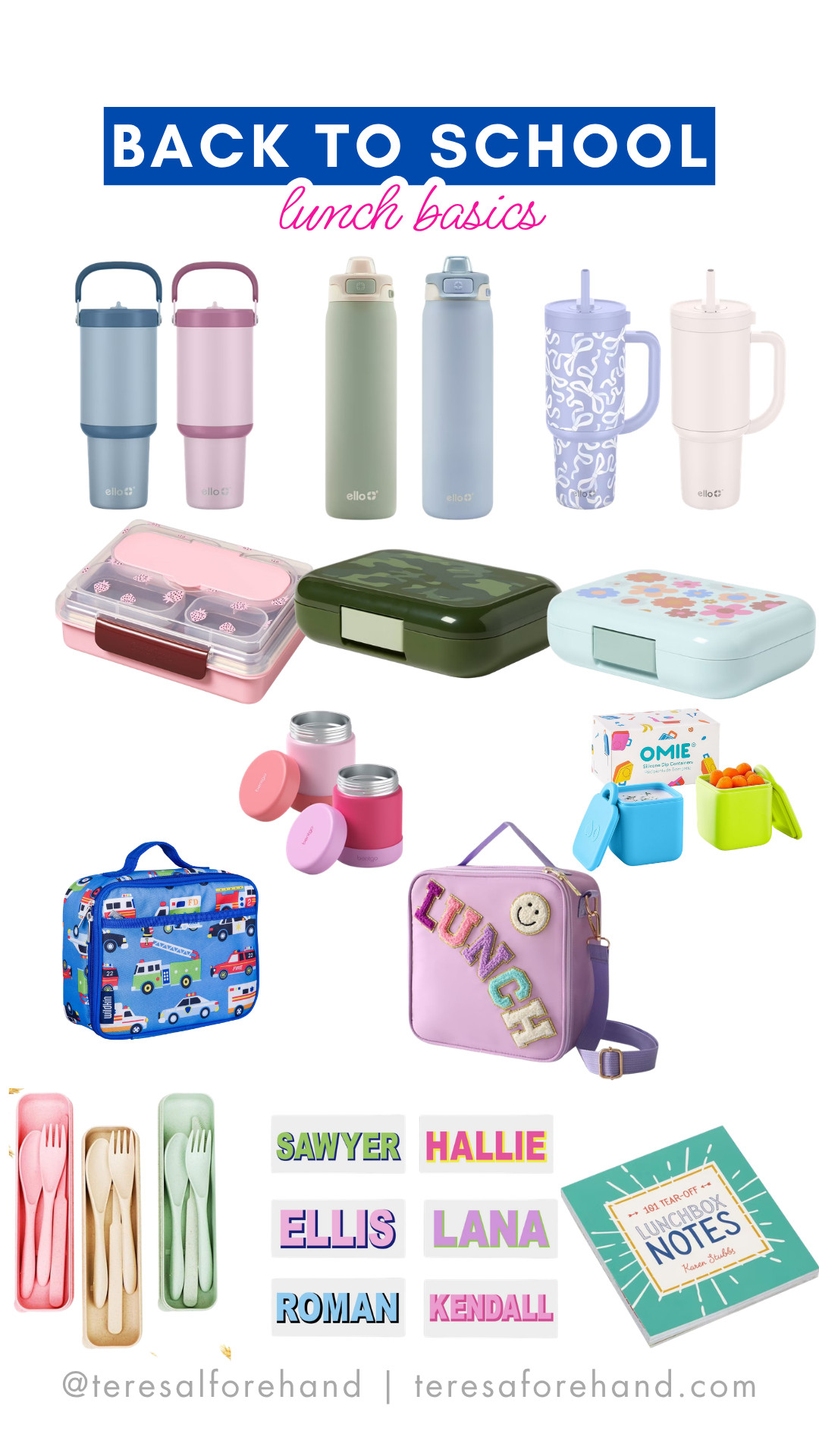 Everything you need for a lunch box station this year! 

 #LTKmomlife #LTKSeasonal #LTKKids