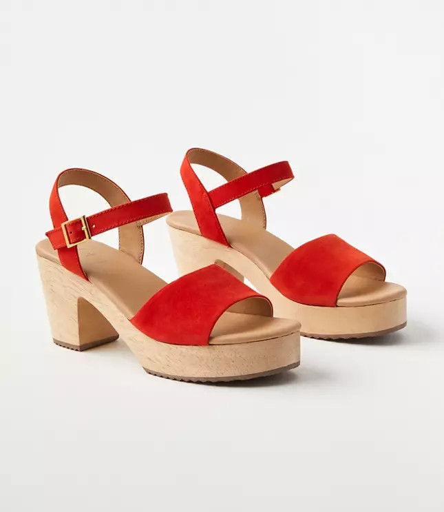 Leather Clog Sandals | LOFT