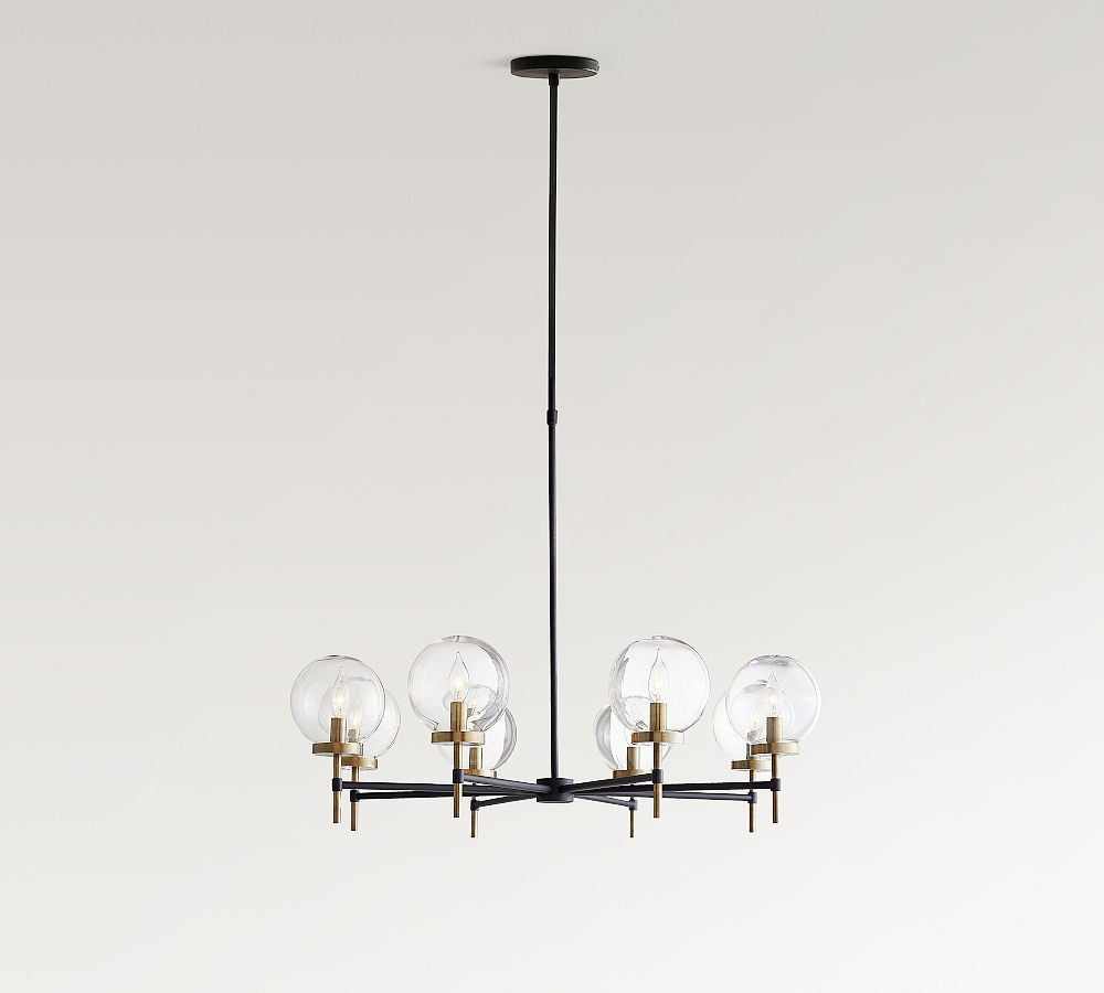 Camryn Glass Globe Round Chandelier (36") | Pottery Barn CA