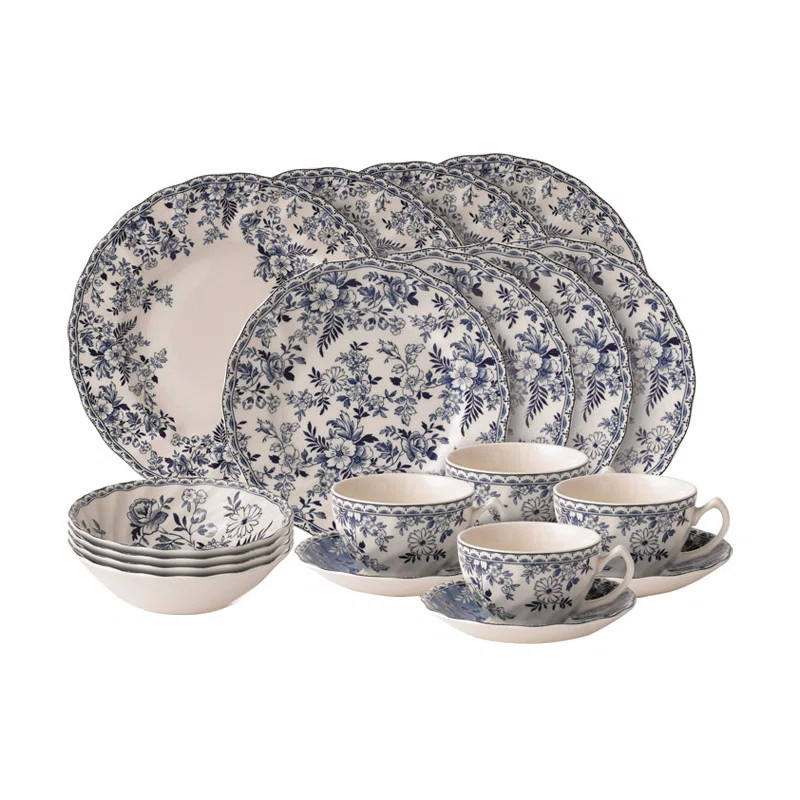 Devon Cottage Place 20 Piece Dinnerware Set, Service for 4 | Wayfair North America