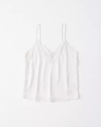 Lace Trim Cami | Abercrombie & Fitch US & UK