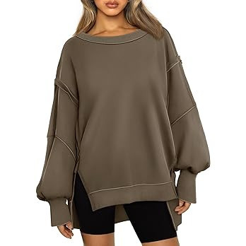 Trendy Queen Womens Oversized Crewneck Sweatshirts Hoodies Fall Outfits Fashion Teen Girls Y2k Wi... | Amazon (US)