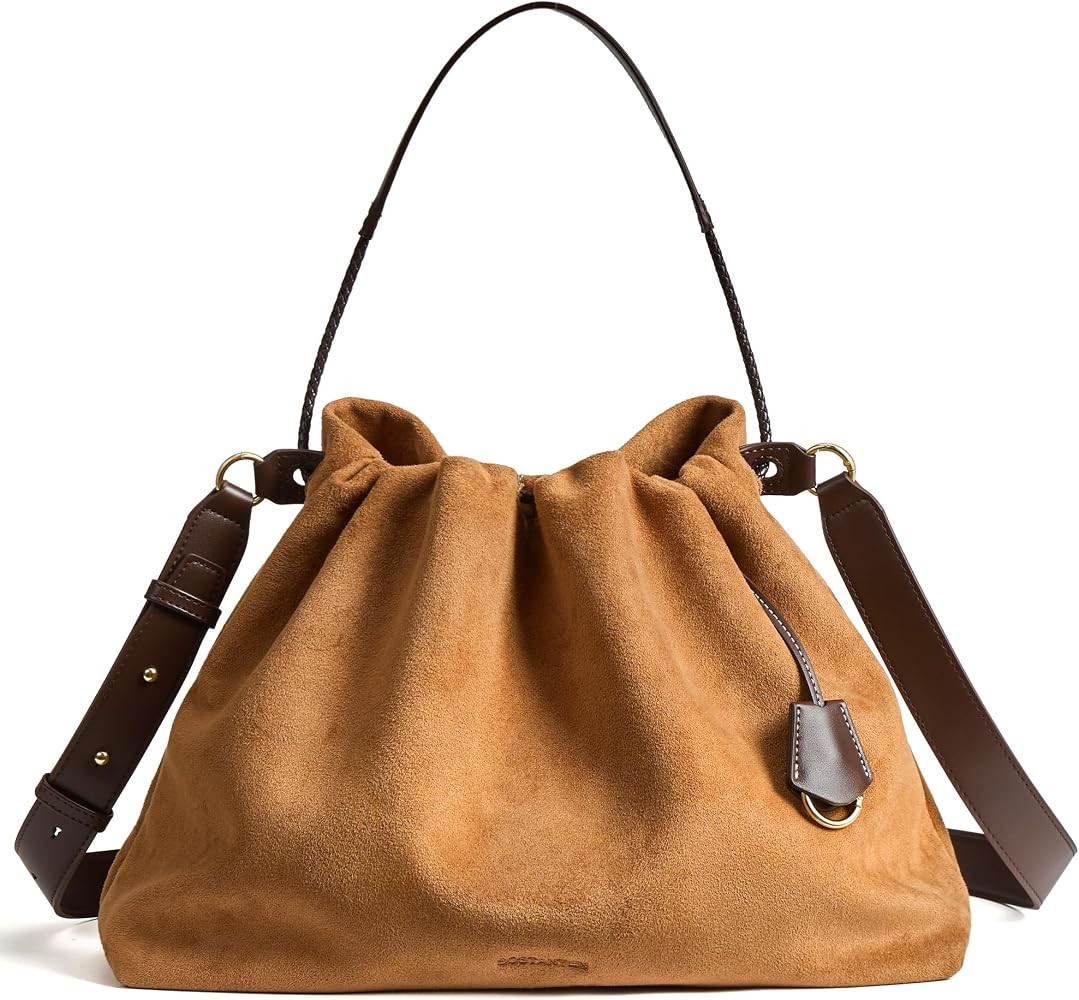 Buttery Soft Suede-like, Interior Roomy with Zip and Slip Pockets, Adjustable Strap, Versatile, f... | Amazon (US)