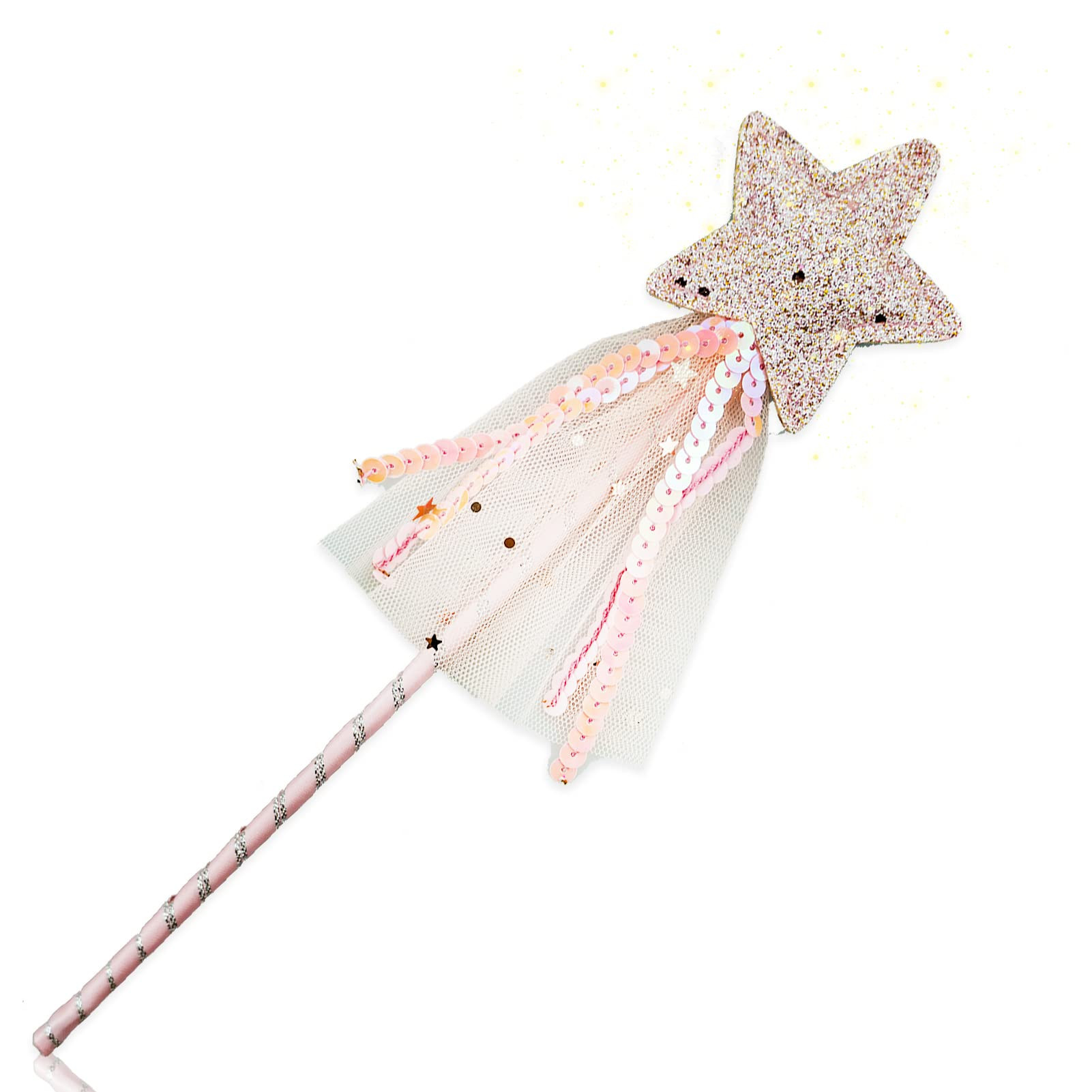 Princess Wand, Angel Fairy Wand Glitter Star Wand Star Fairy Costume Props Angel Fairy Wands Stic... | Amazon (UK)