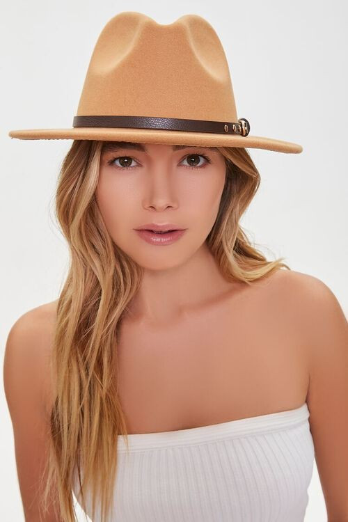 Studded Belt-Trim Fedora | Forever 21 (US)