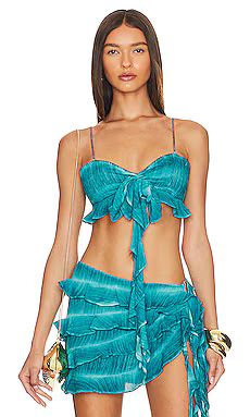 ROCOCO SAND Bralette in Teal from Revolve.com | Revolve Clothing (Global)
