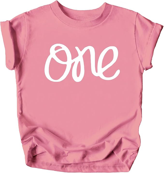 One 1st Birthday Shirt for Baby Girls First Birthday Outfit | Amazon (US)