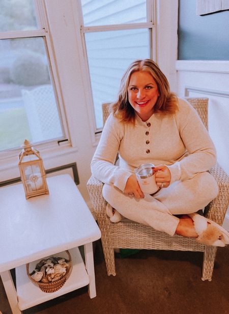 These are the most cozy perfect pajamas. They are great for a lazy Sunday mornings spent drinking extra coffee.
They are true to size. Also available in Heather gray and a rich burgundy.
Fall perfection.🍂

#LTKunder50 #LTKunder100 #LTKSeasonal