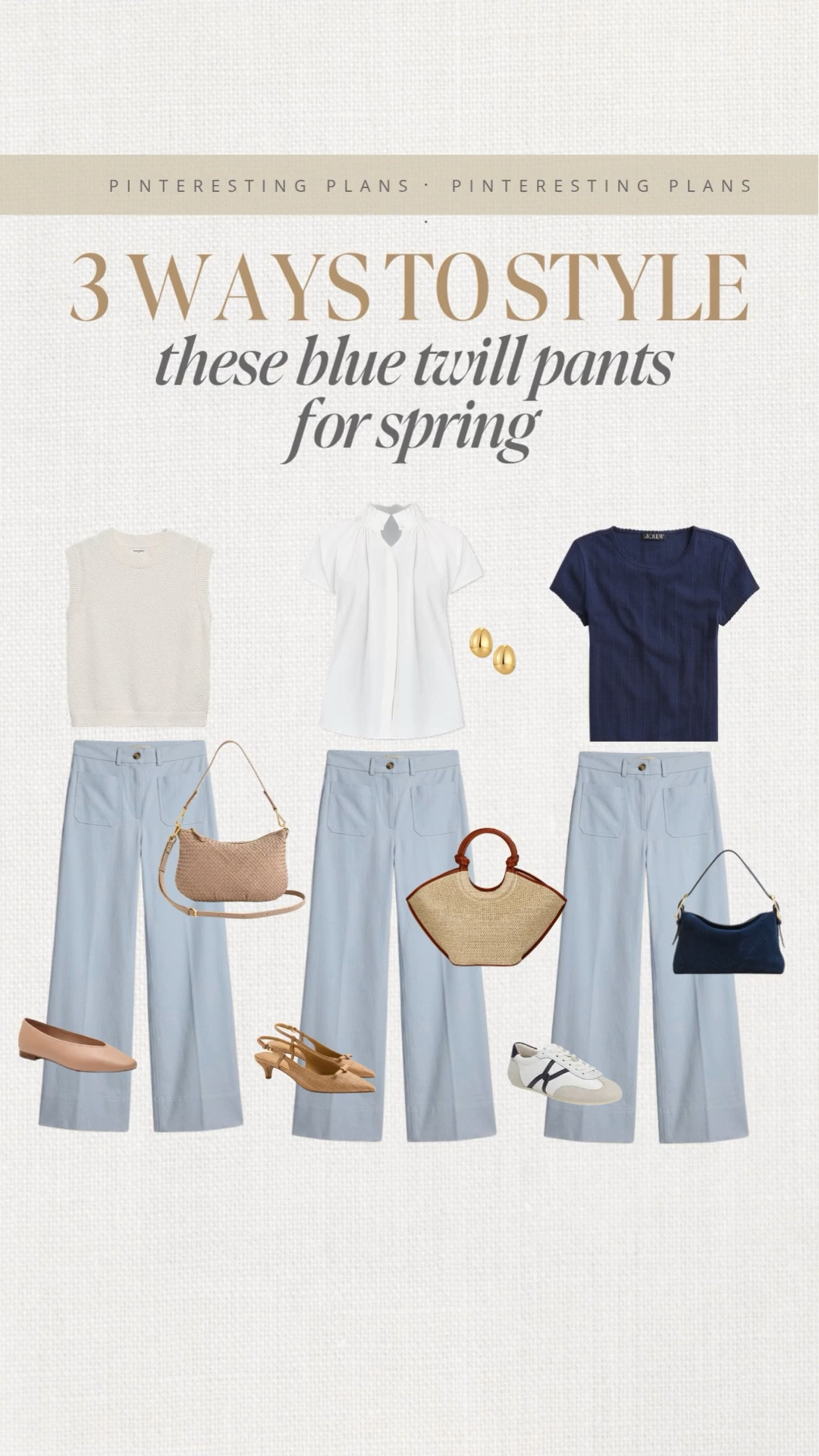 Three ways to style these blue twill pants for spring 🙌🏻🙌🏻

#LTKootd #LTKWorkwear #LTKSeasonal

#LTKootd #LTKSeasonal #LTKdayinmylife