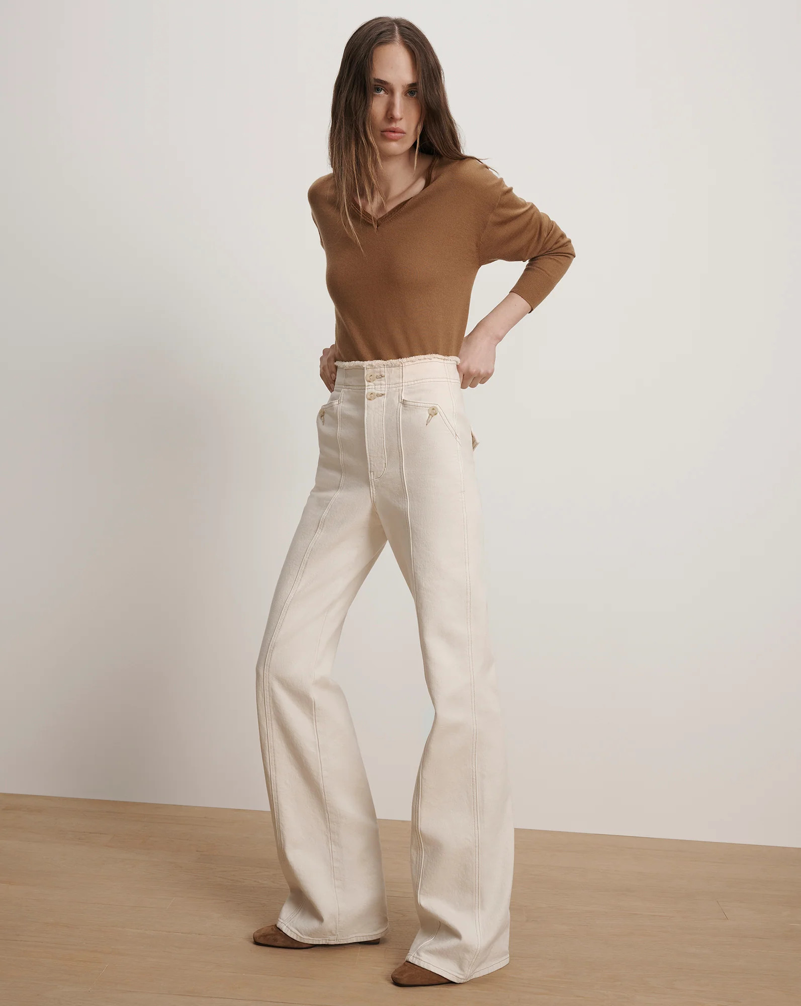 Crosbie Slim Wide-Leg Jean | Veronica Beard