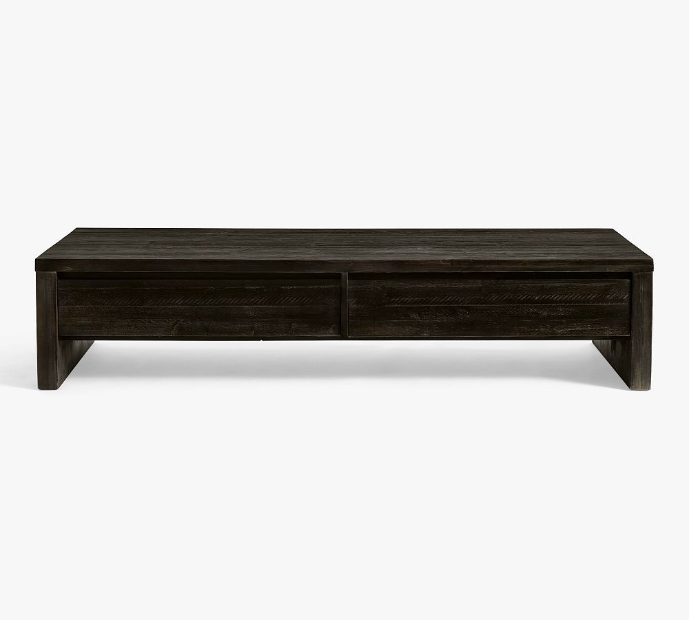Pismo Rectangular Long Low Coffee Table | Pottery Barn (US)