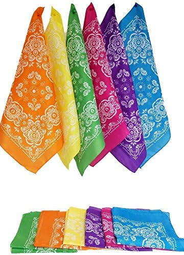 Petulia Neon Polyester Bandanas, 12 - Pieces | Amazon (CA)