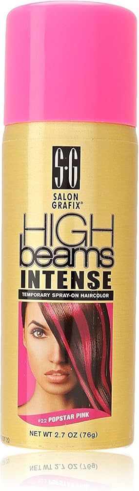 High Ridge beams Intense Temporary Spray on Hair Color, Popstar Pink #22, 2.7 Ounce | Amazon (US)